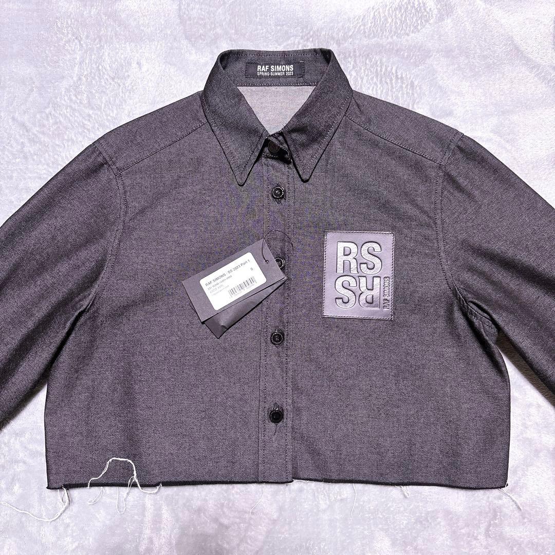 23SS【未使用】RAF SIMONS CROPPED DENIM SHIRT