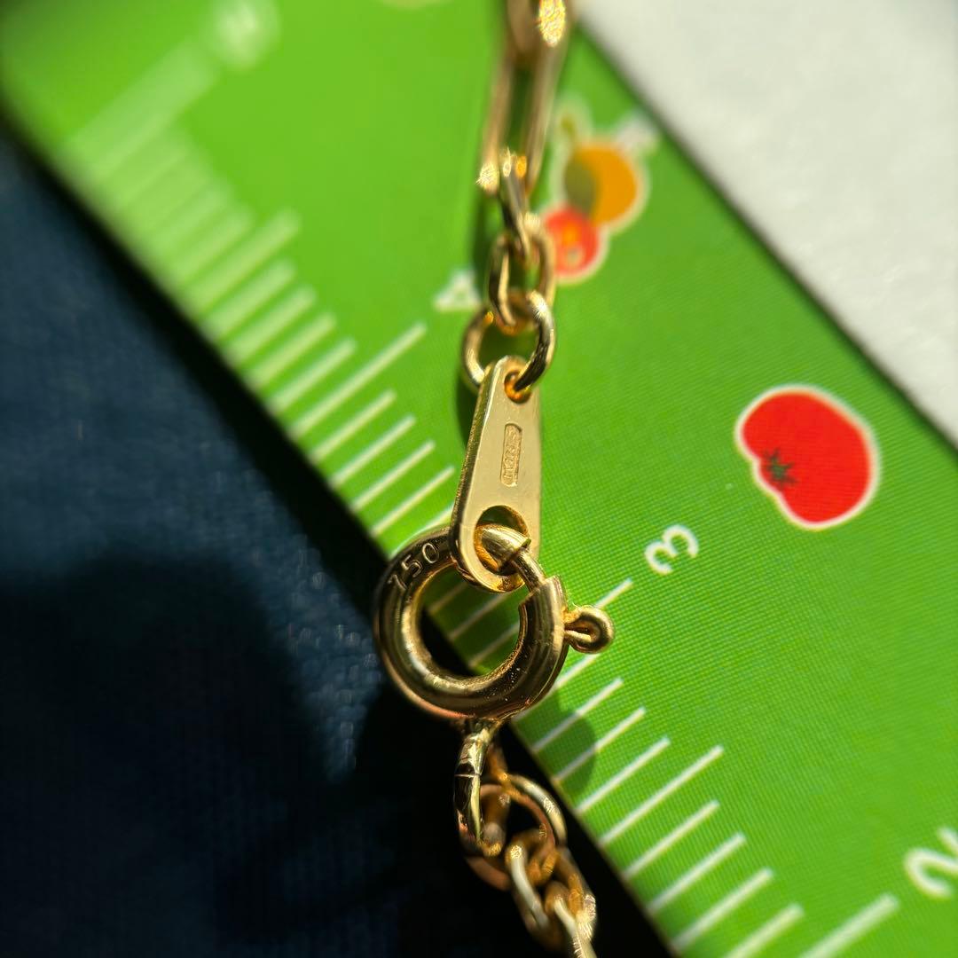 GSTV K18 YG イタリアン　チェーン　ネックレス　フィガロ