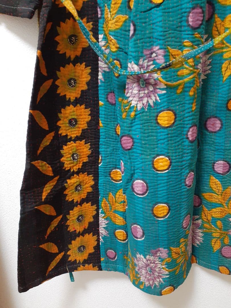 KANKAN　NATIVEWORKS インド ラリーキルトワンピース　一点もの