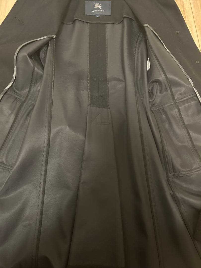 BURBERRY ブラック ウールコート 40