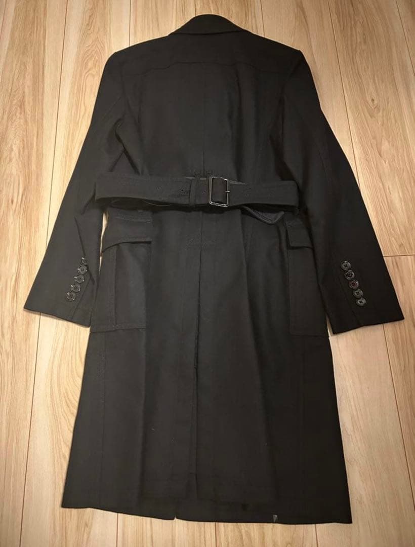 BURBERRY ブラック ウールコート 40