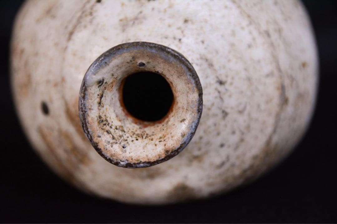 みつるつる様●【丸田宗彦】粉引唐津扁壺徳利