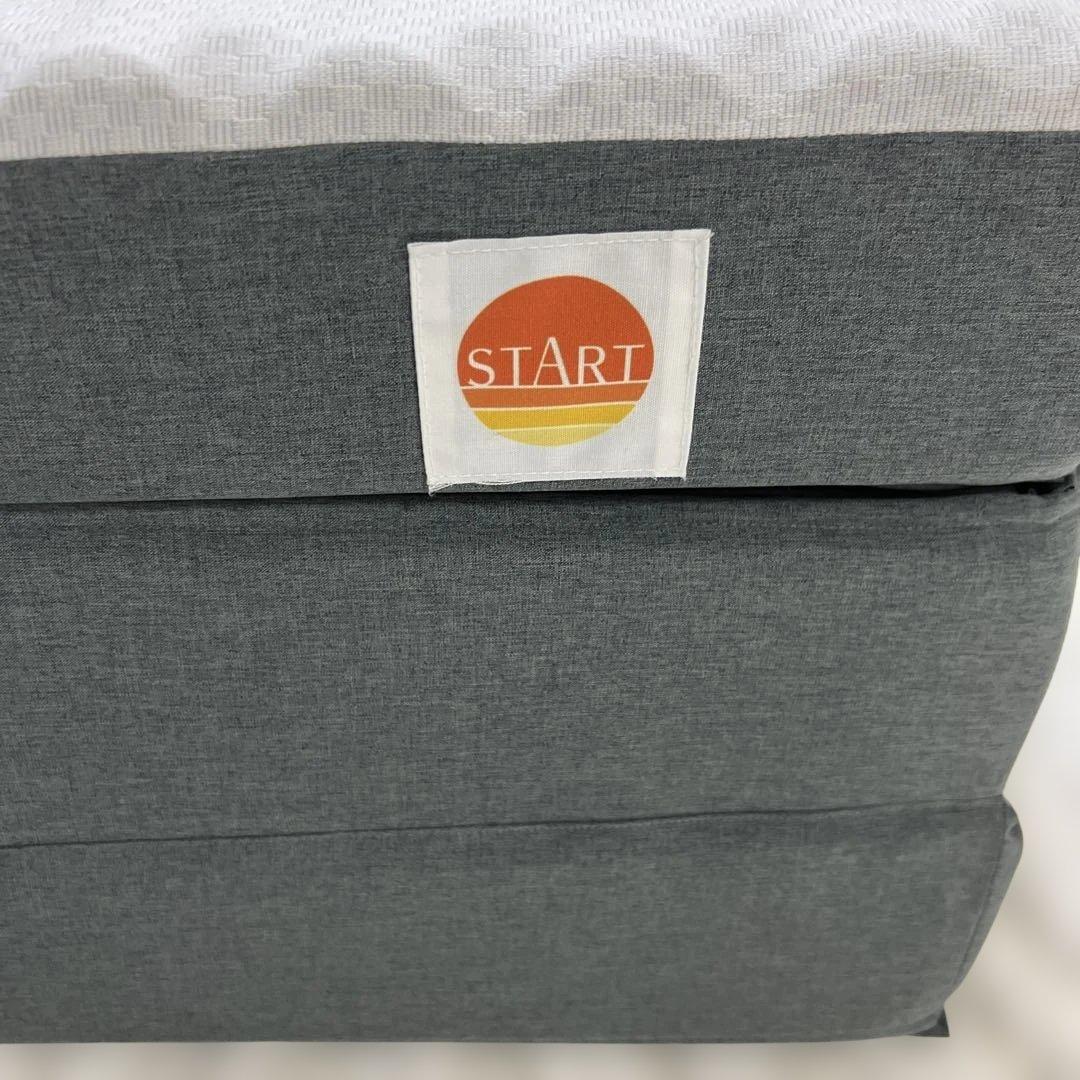 STARTマットレス〈3層〉（ダブル）9×140×195㎝　グレー