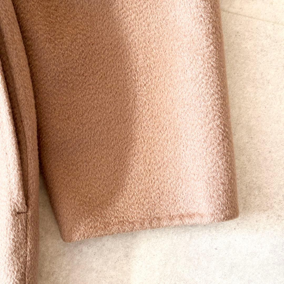 美品✨️セルフォード フーデッド ベルテッド ロングコート S キャメル