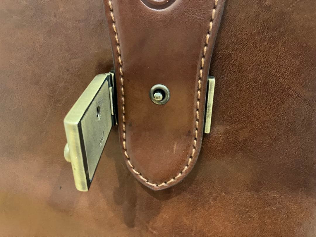 本革　ダレスバッグ ブラウン　イタリア製