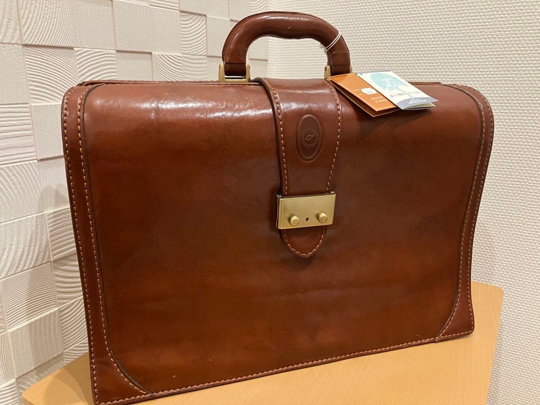 本革　ダレスバッグ ブラウン　イタリア製
