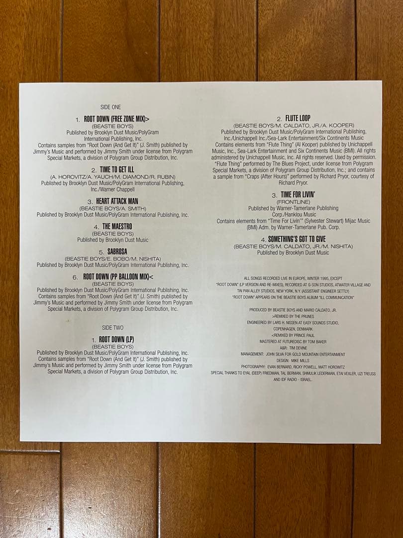 レコード Root down The Beastie Boys