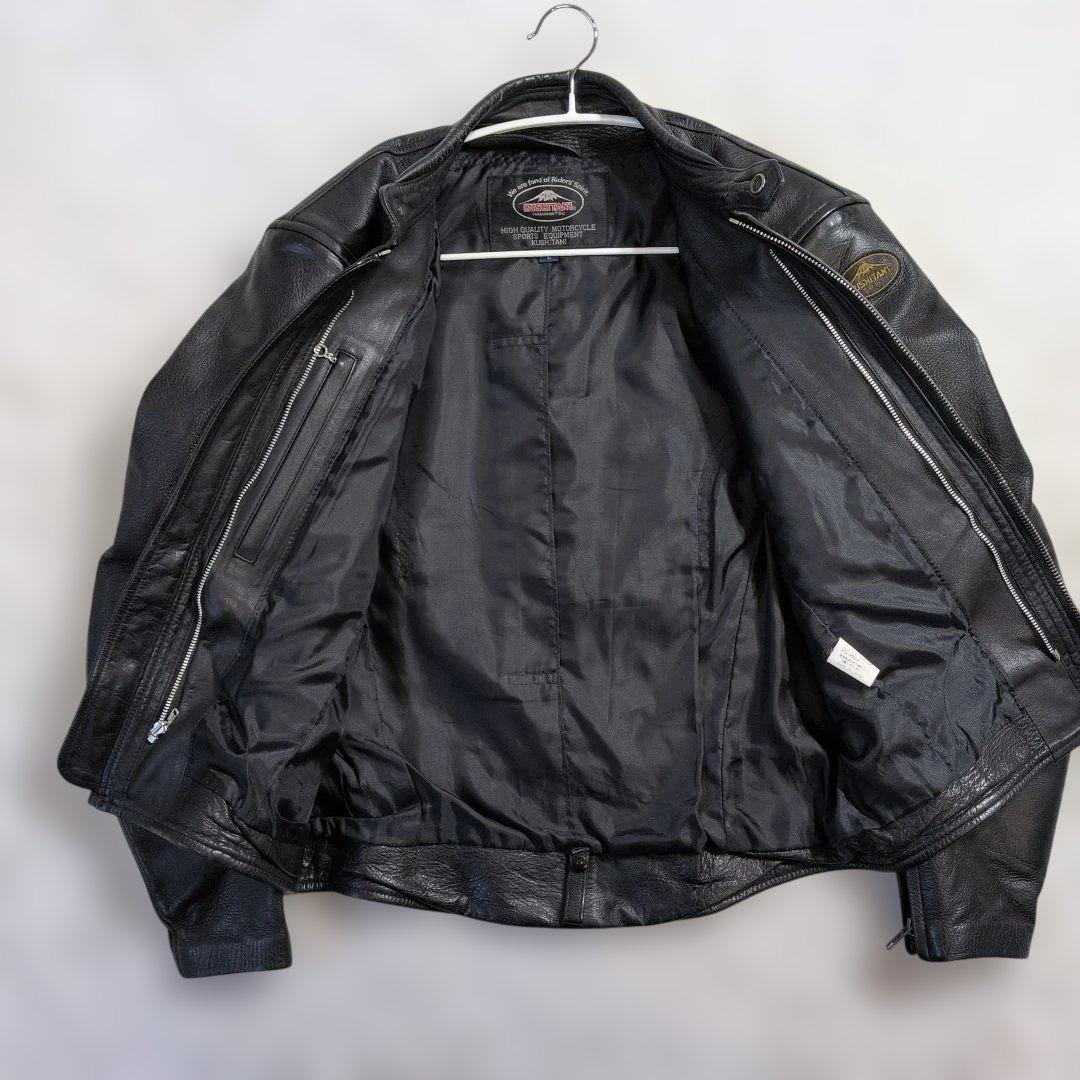 美品　クシタニ　 L　メンテナンス済み　肩腕部分パッド有り　シングルライダース