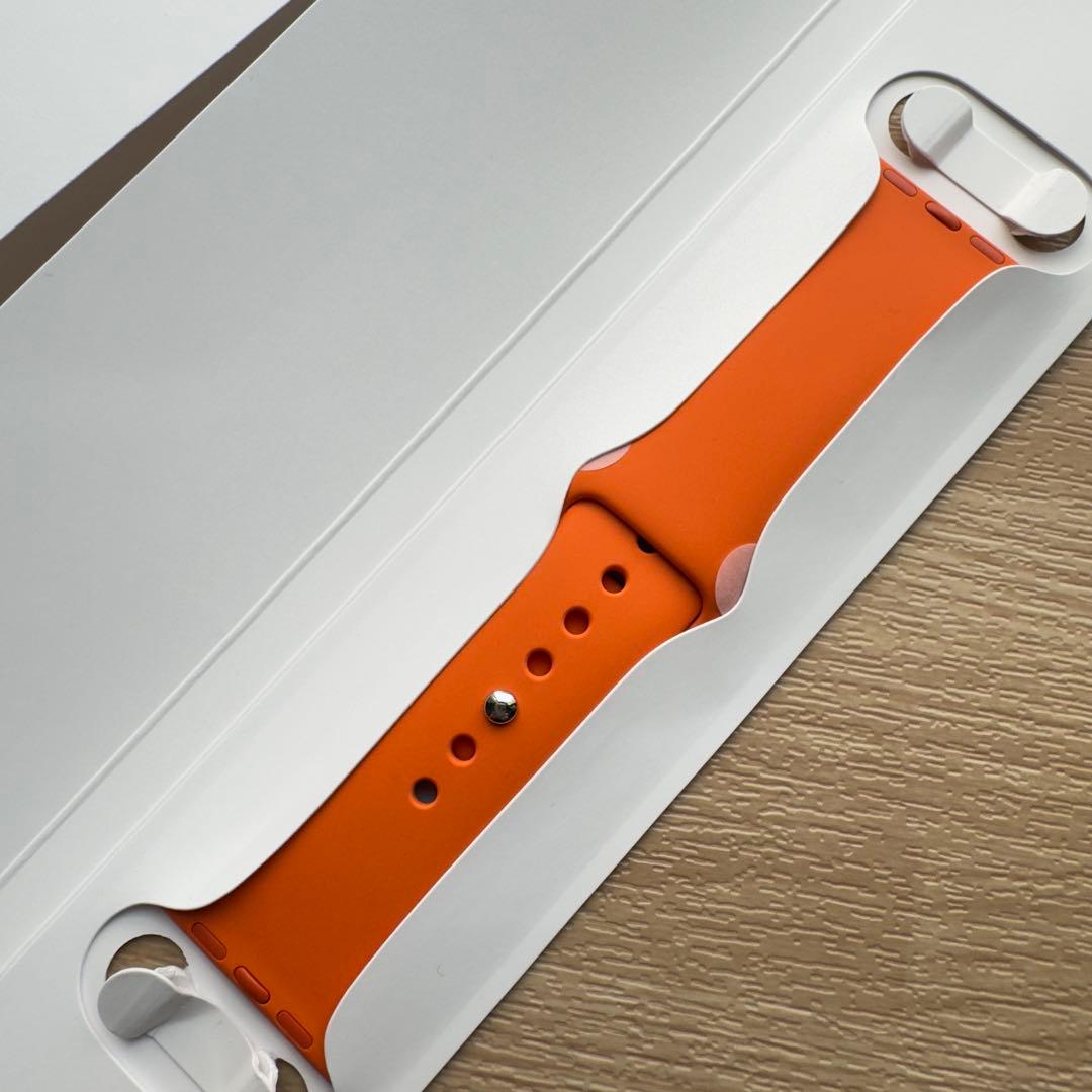 2711 未使用　Apple Watch エルメス　オレンジ　シリコンバンド