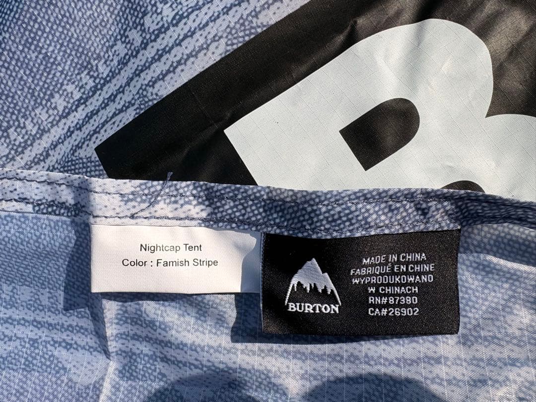 「値下げ対応可」バートン　ナイトキャップテント　グランドシート付