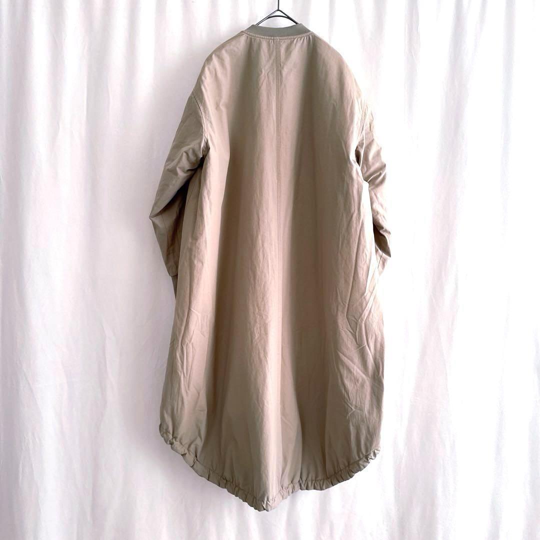 チャオパニックティピー リバーシブル キルティング コート ベージュ カーキ