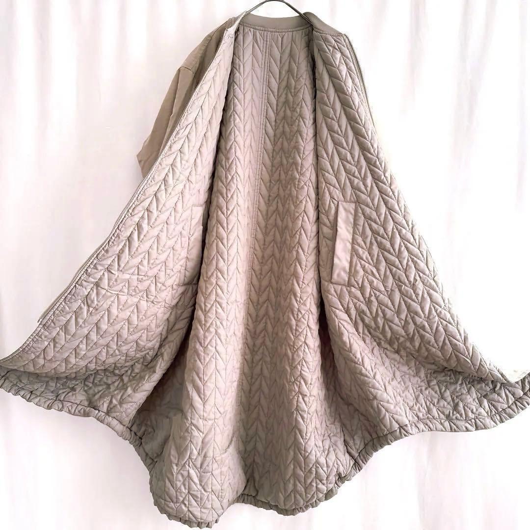 チャオパニックティピー リバーシブル キルティング コート ベージュ カーキ