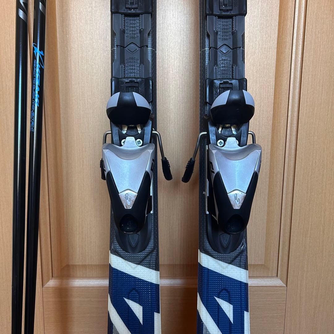 【elan】スキー板A04/152cm ビンディング ストック3点セット