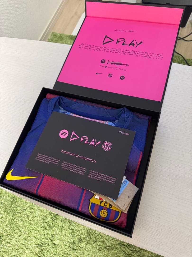 【正規品・認定証付き】バルセロナ×エドシーラン ユニフォーム