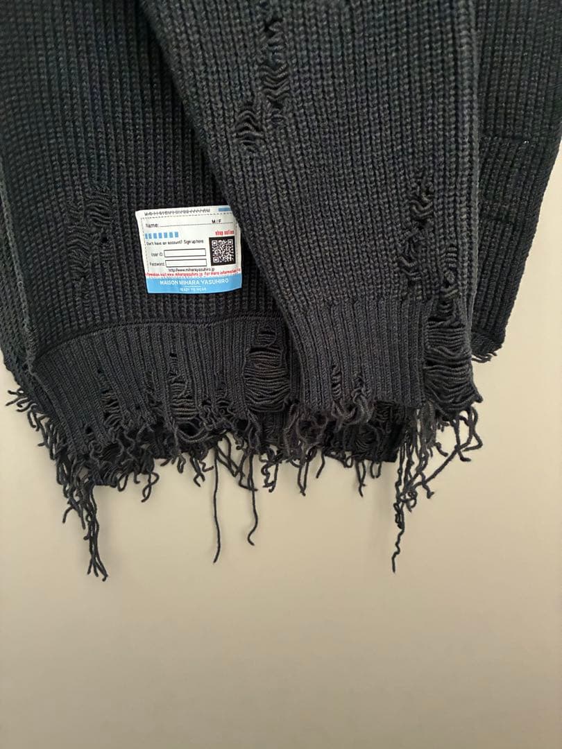 MIHARA YASUHIRO ダークグレー マフラー