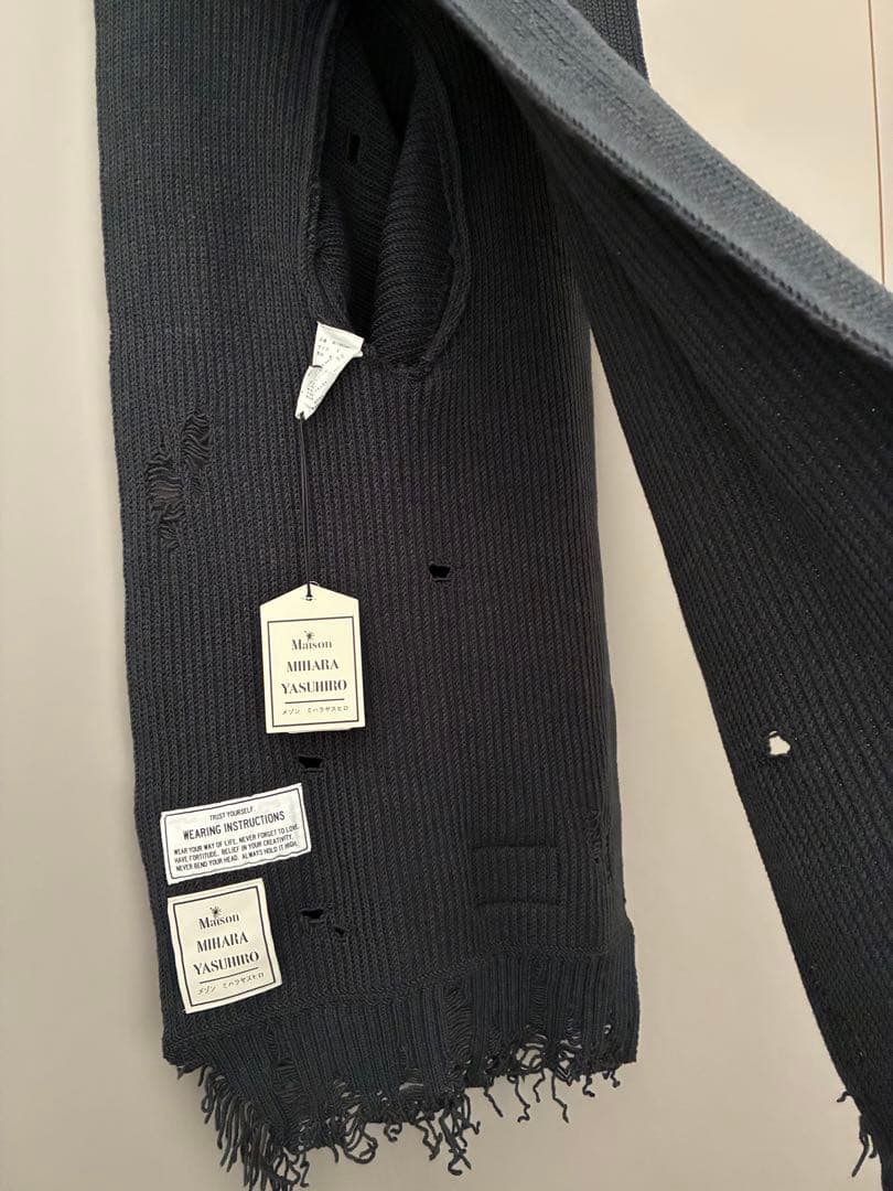 MIHARA YASUHIRO ダークグレー マフラー
