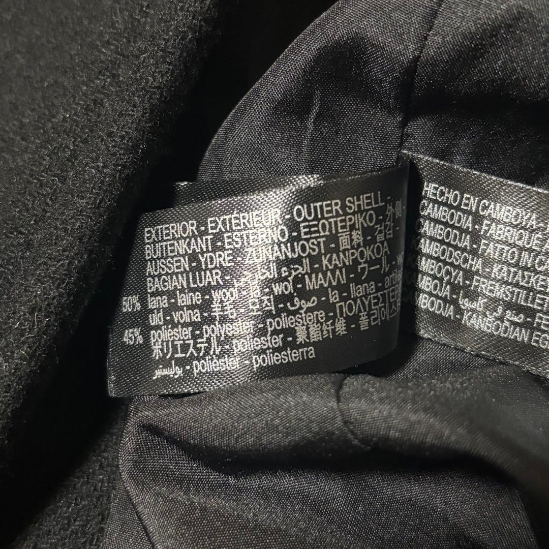 zara ザラ　オーバーサイズソフトコート　ブラック　Lサイズ