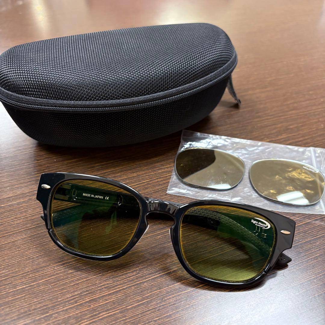 サイトマスター マニフィコブラック イーズグリーン 偏光サングラス