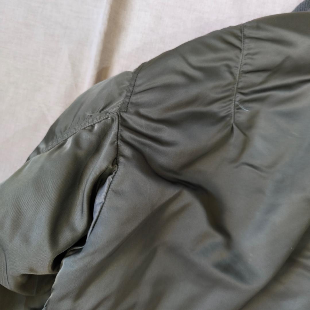 実物 80s Alpha アルファ MA-1 フライトジャケット グランドクルー