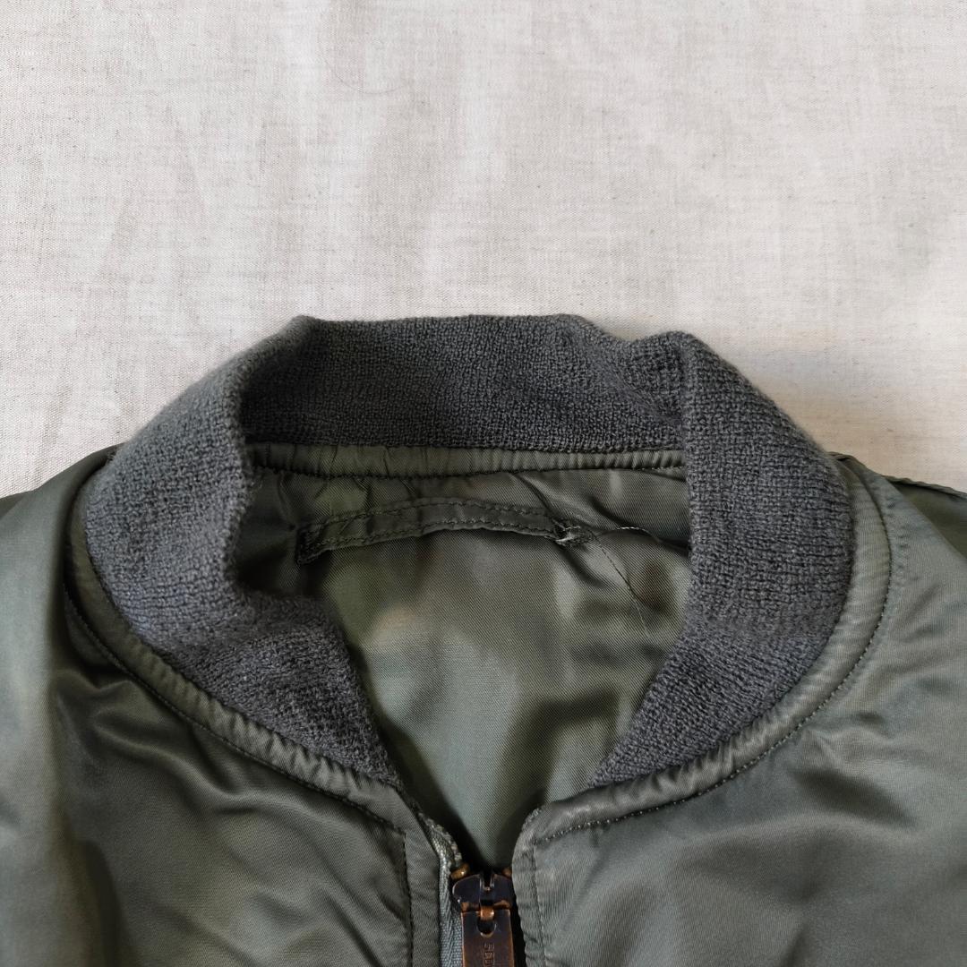 実物 80s Alpha アルファ MA-1 フライトジャケット グランドクルー