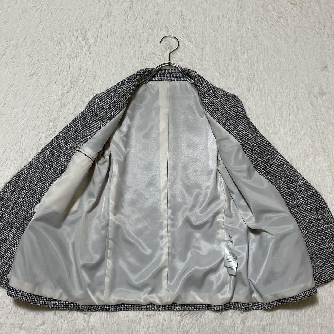 ミラオーウェン 金ボタン テーラード ジャケット ダブル ツイード 0サイズ