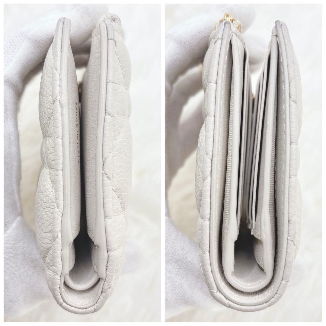 美品✨Dior ディオール ミニ財布 二つ折り財布 カロ ダリア レザー