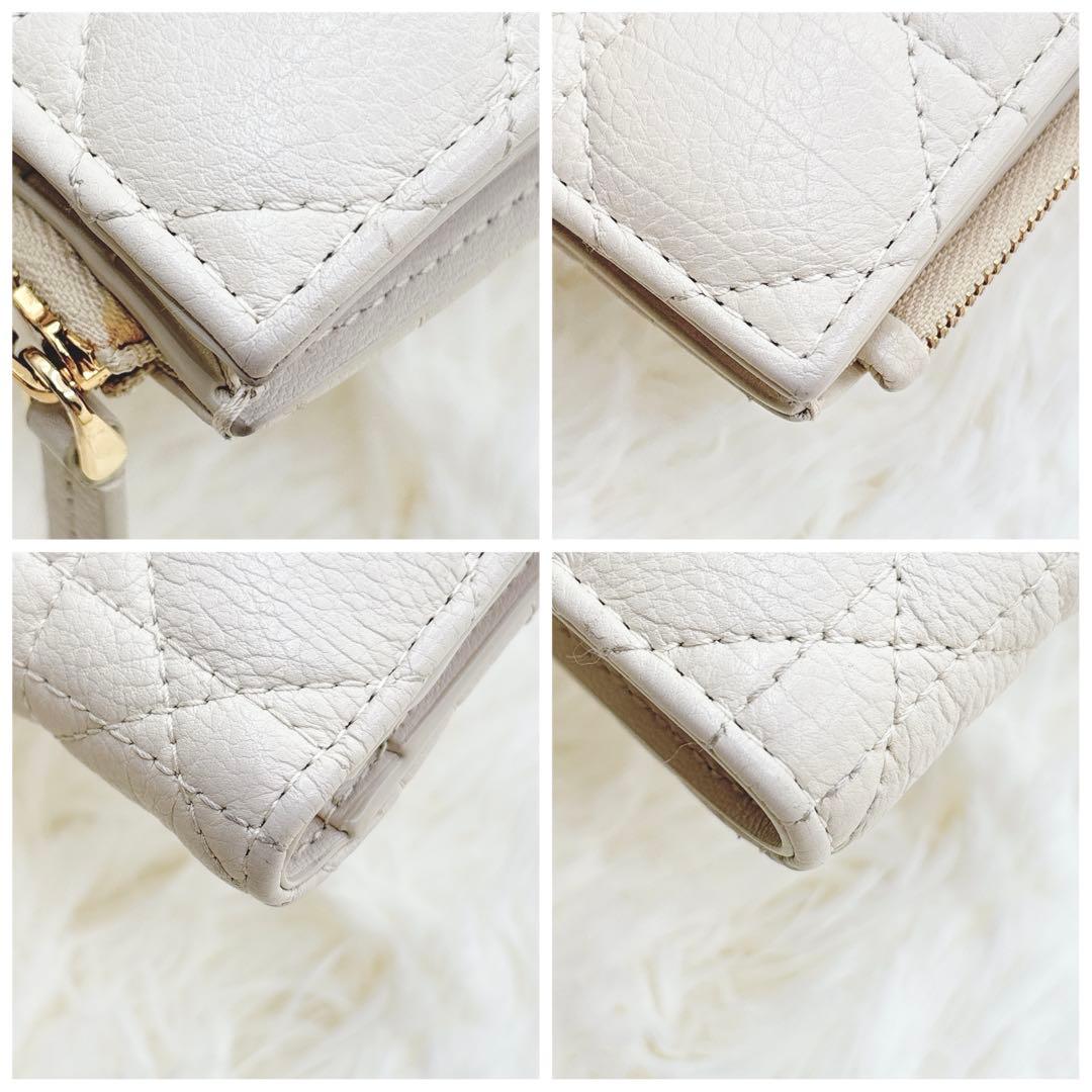 美品✨Dior ディオール ミニ財布 二つ折り財布 カロ ダリア レザー