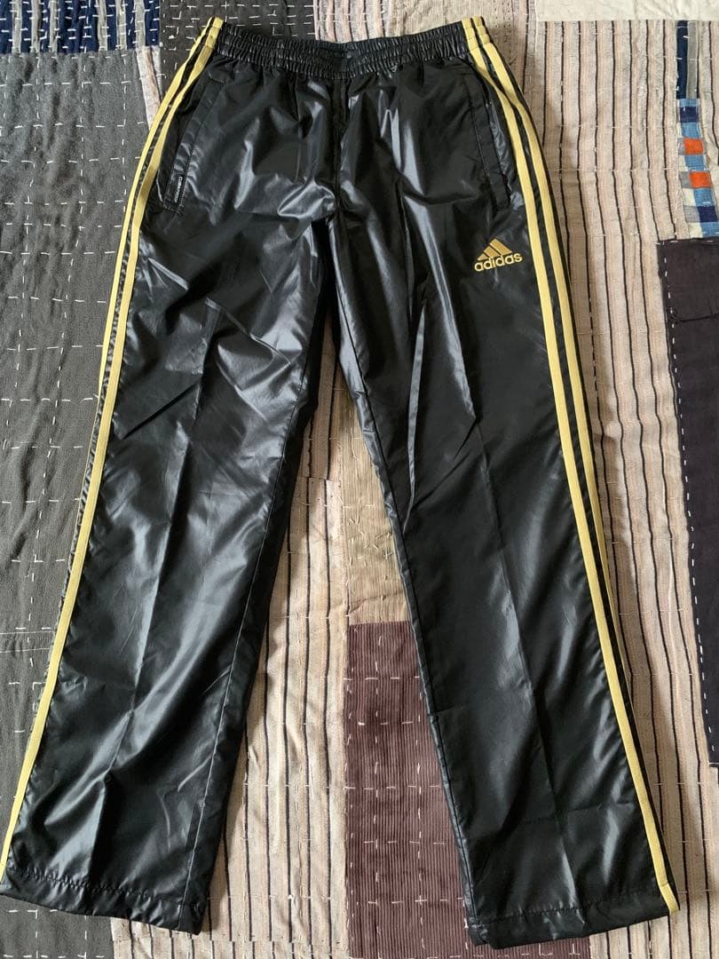 2010年製 adidas CLIMAPROOF セットアップ ジャージ 黒金