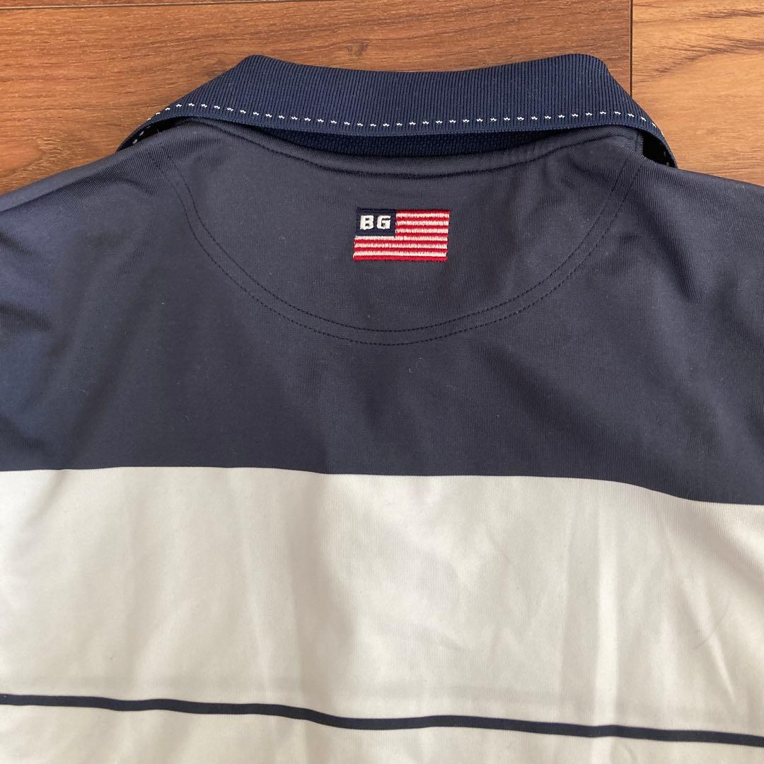 BRIEFING ストライプポロシャツ Sサイズ