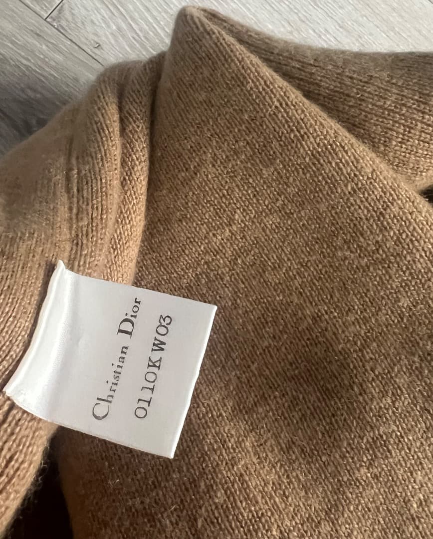 美品 Christian Dior ポンチョ ケープ ウール 羽織