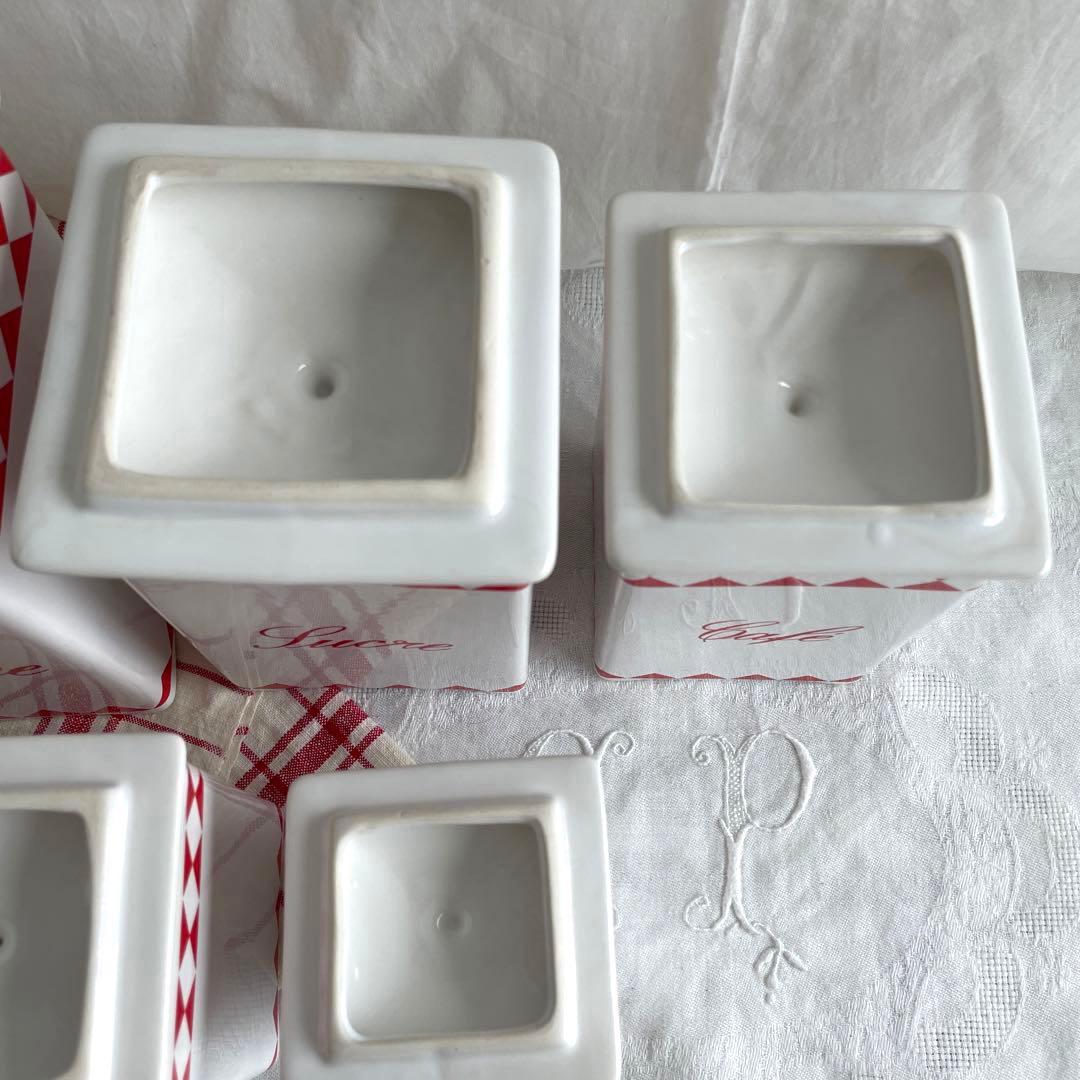 フランス アンティーク キャニスターセット