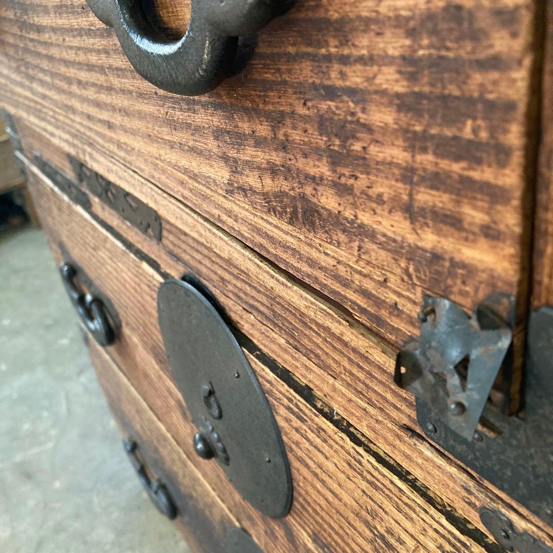g*k様 ゴツい持ち手の桐箪笥 鉄器 時代箪笥 和箪笥 着物箪笥 アンティーク