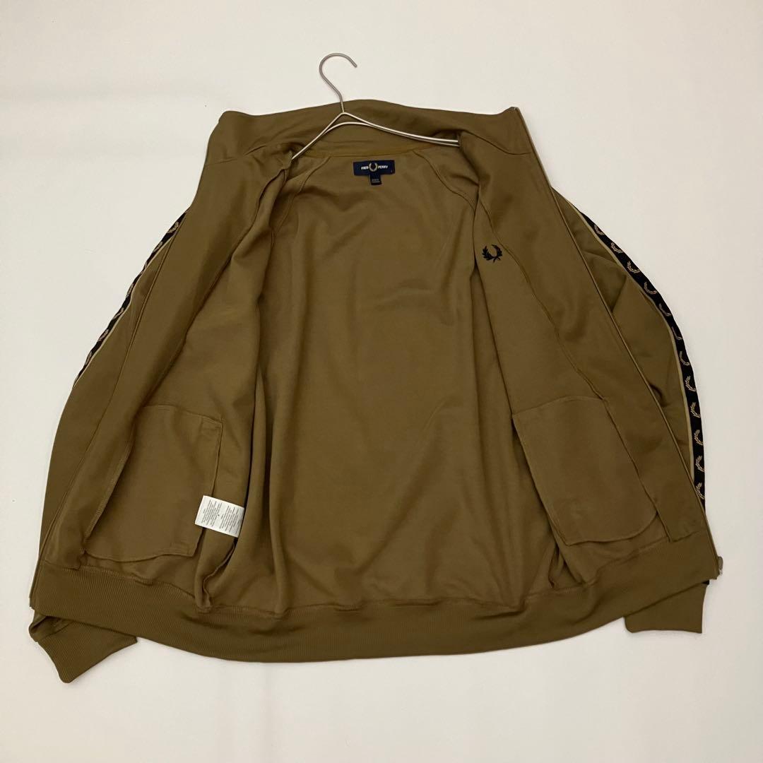 ✨洗える✨FREDPERRY トラックジャケット　月桂樹　ポルトガル製　ブラウン