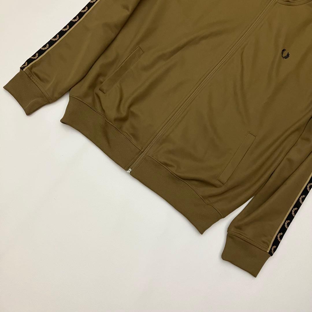 ✨洗える✨FREDPERRY トラックジャケット　月桂樹　ポルトガル製　ブラウン