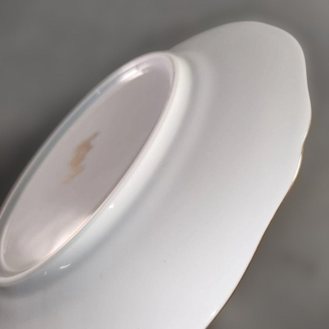 A1358-3/ノリタケ ガラコンテッサ/金彩色絵花草文絵替プレート6客/菓子皿