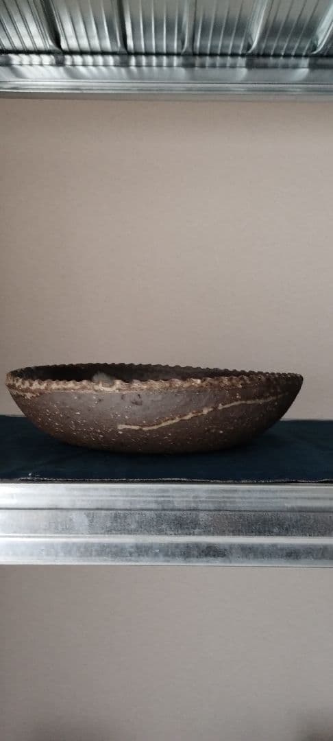 十場天伸　スリップウェア　皿　器　つくも窯　十場天神