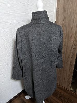 232　カシミヤ100％　東京スタイル　グレー　大きいサイズ　コート　カシミア