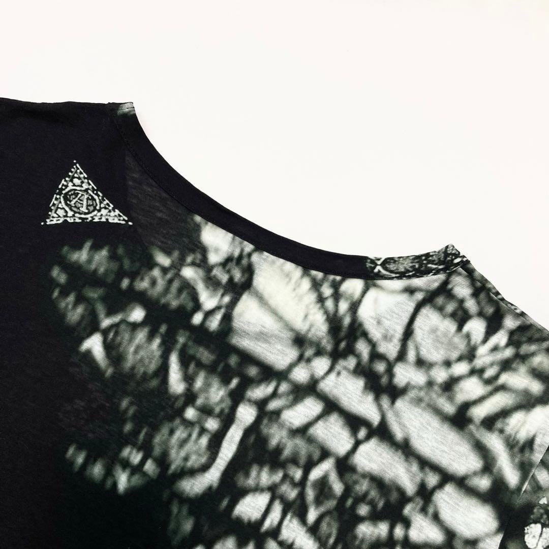 Y's ワイズ STAINED ROUND NECK LONG SLEEVE 2