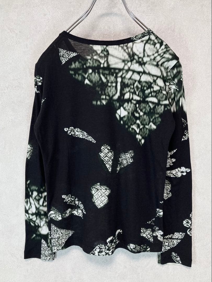Y's ワイズ STAINED ROUND NECK LONG SLEEVE 2
