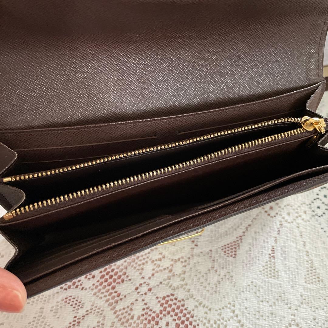 Louis Vuitton ダミエ・キャンバス 長財布　美品