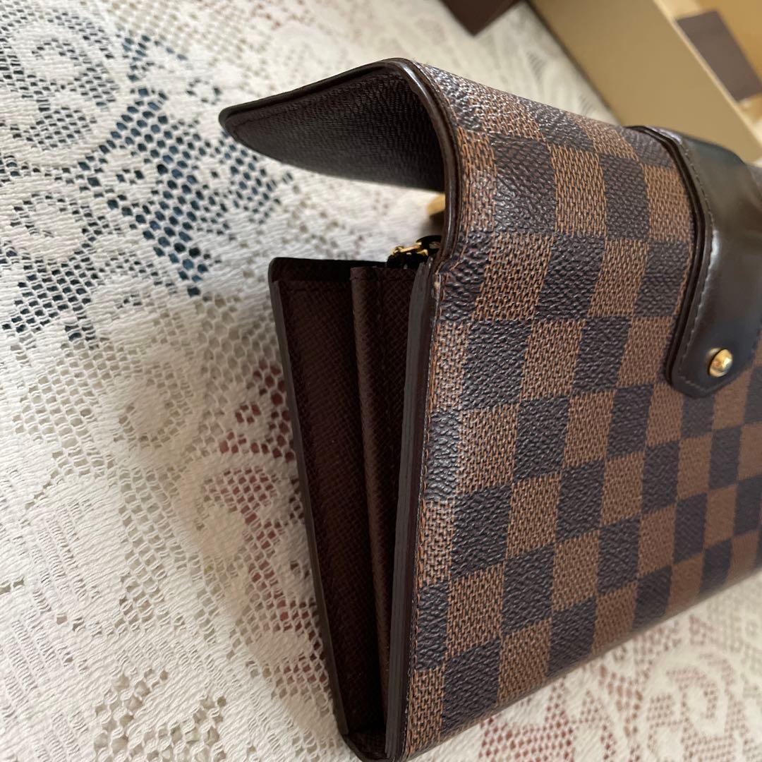 Louis Vuitton ダミエ・キャンバス 長財布　美品