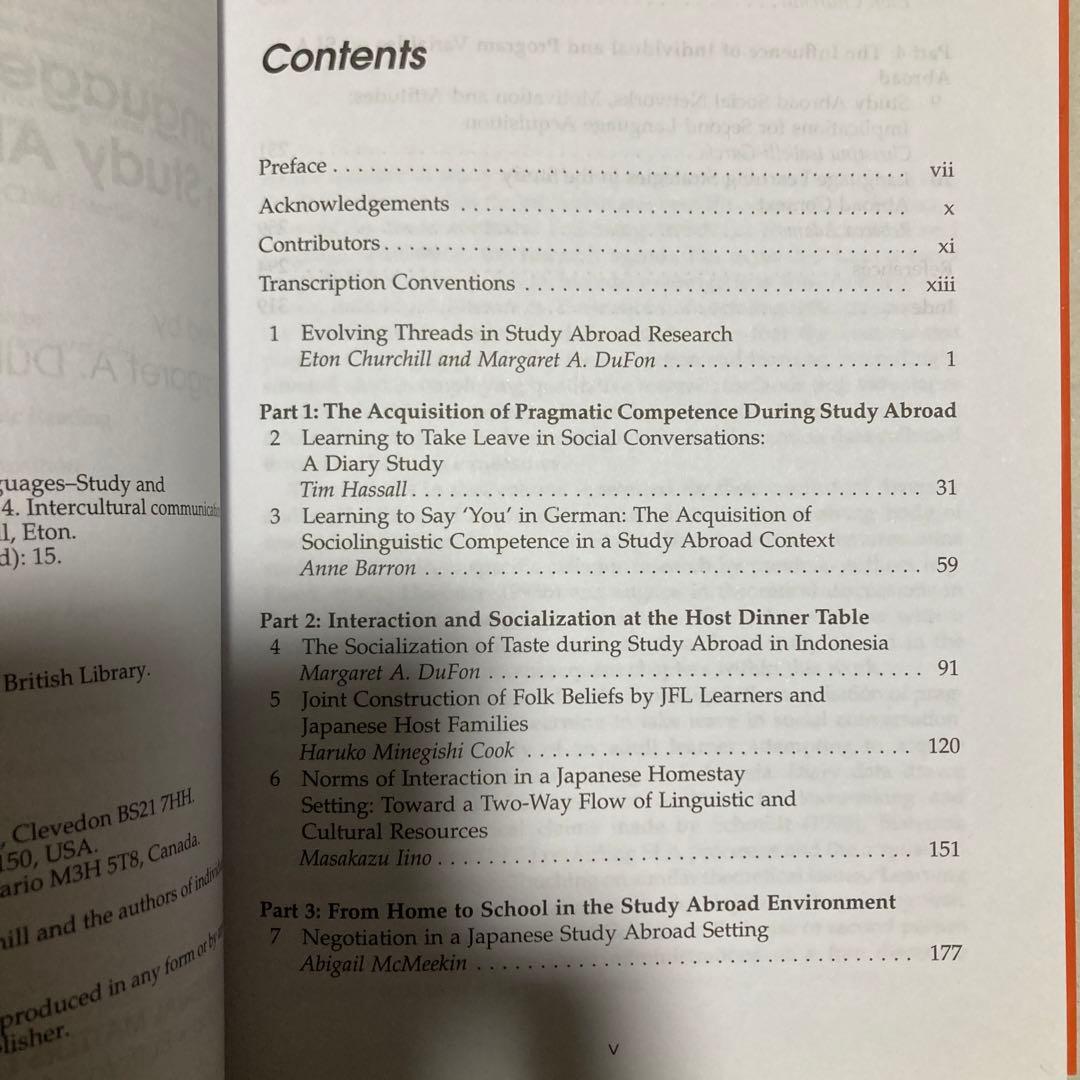 Language Learners in Study Abroad 洋書　英語