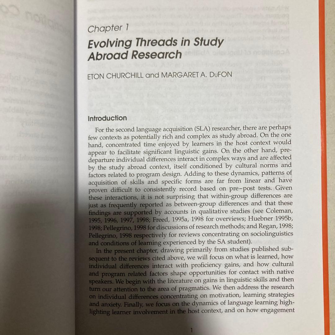 Language Learners in Study Abroad 洋書　英語