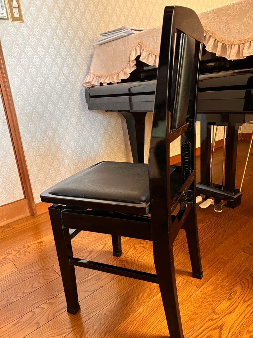 KAWAI　背付きピアノ椅子　トムソン椅子 中古美品　【送料込】
