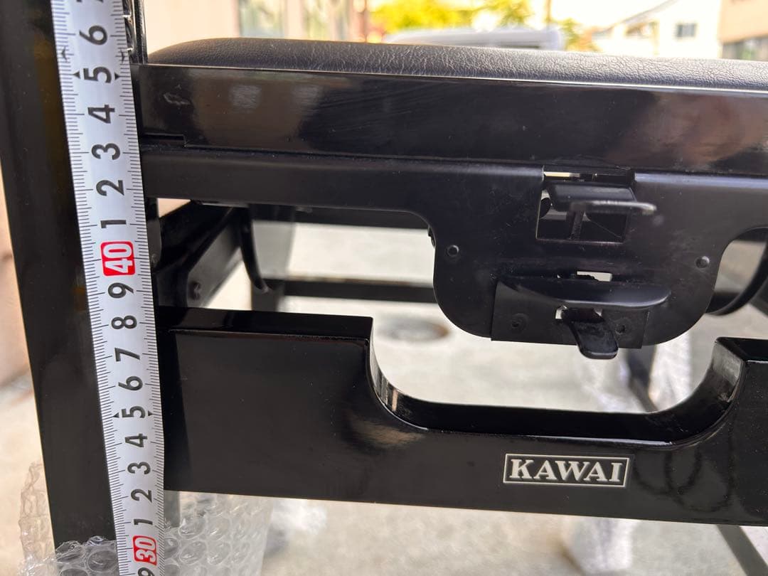 KAWAI　背付きピアノ椅子　トムソン椅子 中古美品　【送料込】
