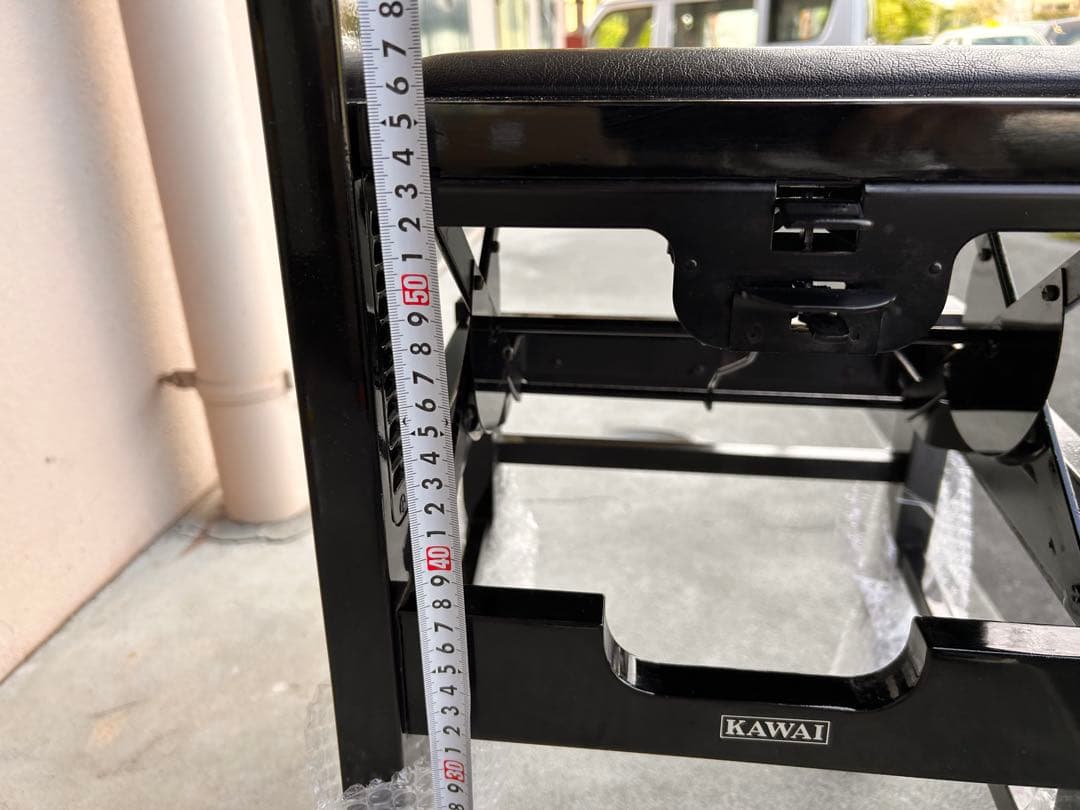 KAWAI　背付きピアノ椅子　トムソン椅子 中古美品　【送料込】