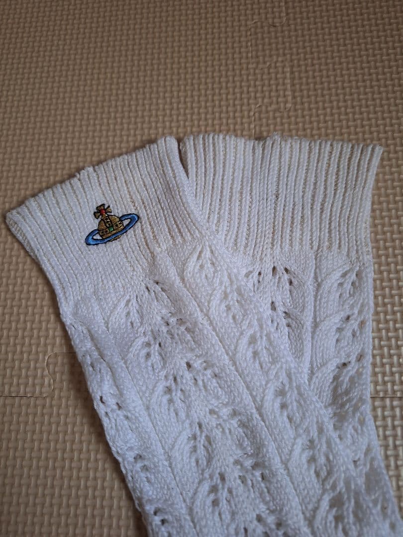 ヴィヴィアンウエストウッド クロシェ編み オーバーニーソックス レア 少難有