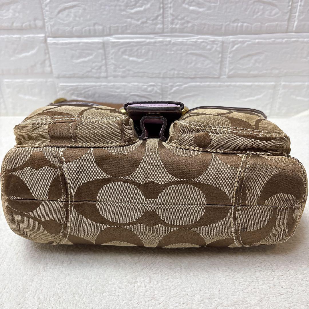 【希少✨】コーチ ソーホー ハンドバッグ パープル アクセサリーポーチ