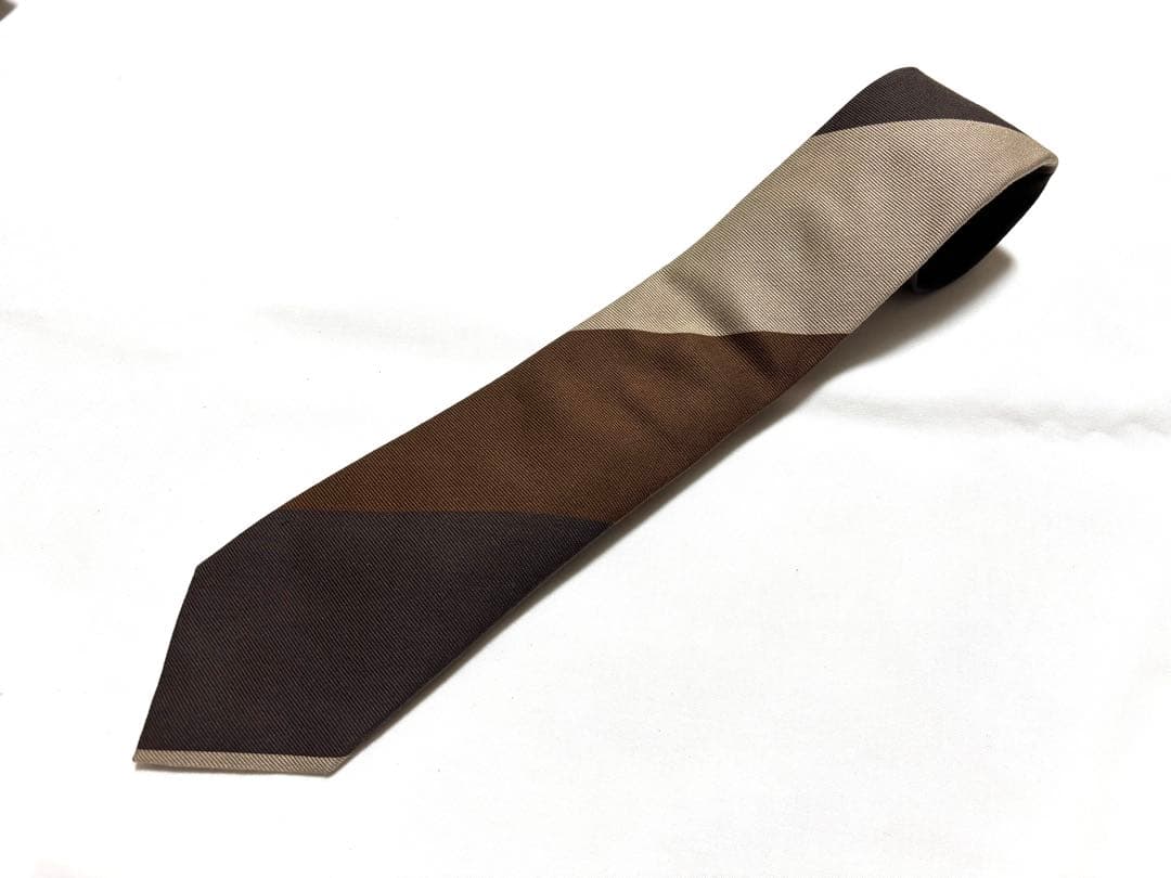 【美品】FRANCO BASSI × BEAMS F レジメンタル ネクタイ