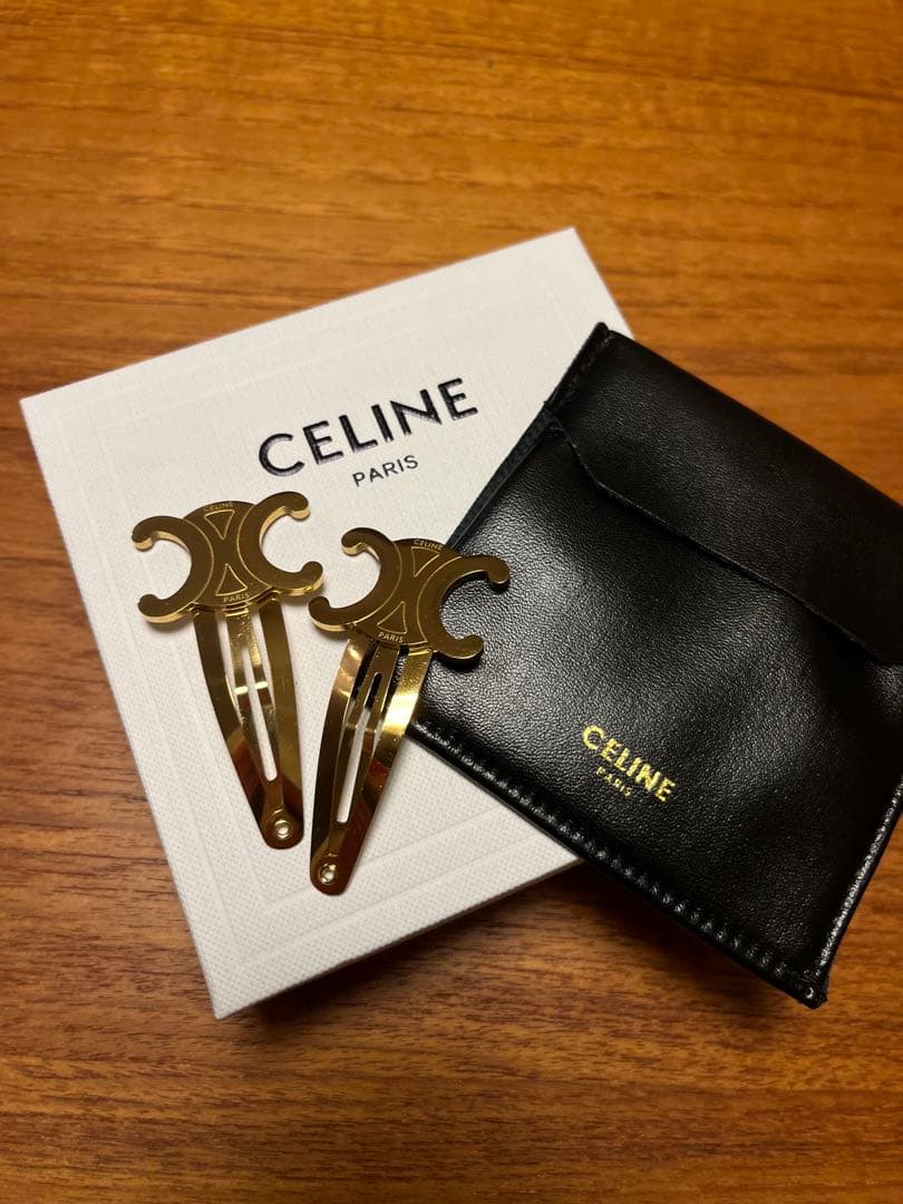 ★ぷりん★セリーヌ/CELINE/トリオンフ/ヘアクリップ/ヘアピン